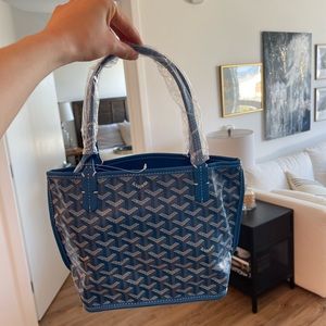DUPE Goyard Anjou Mini Blue